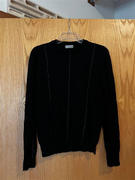 dior sweater black|dior black and white sweater.